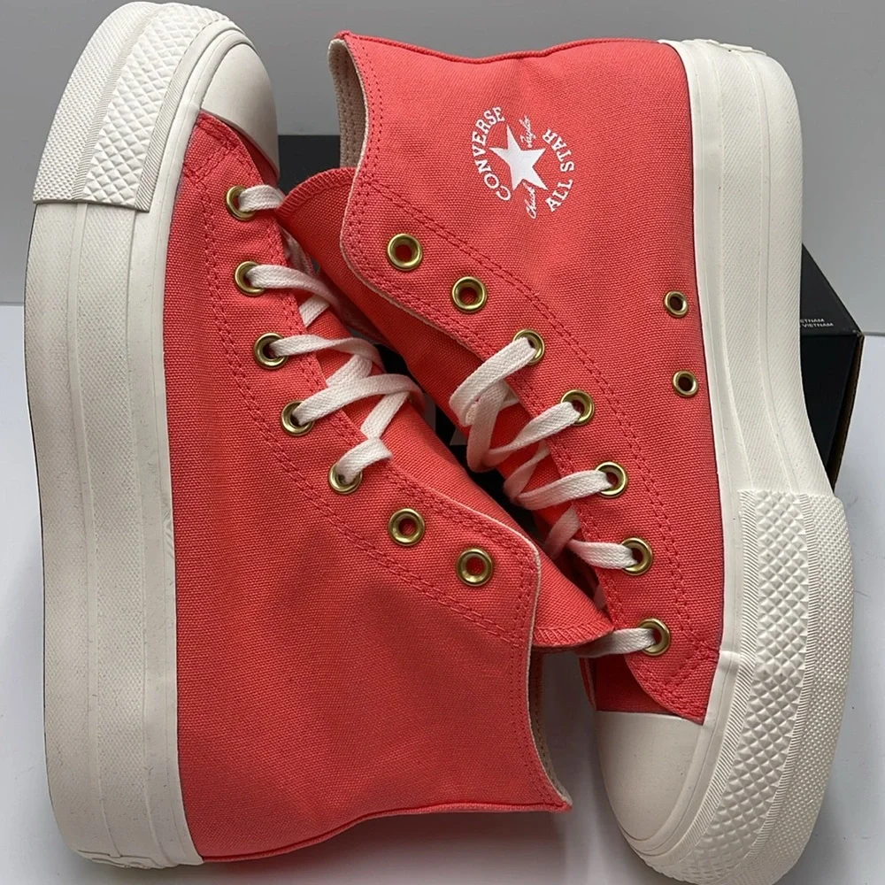 Converse WMNS CTAS LIFT HI WATERMELON SLUSHY/EGRET WHITE A09914F Platforms Snkrs
